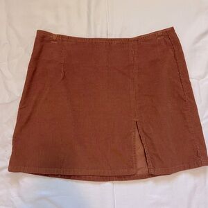 BDG Urban Outfitters Corduroy Mini Skirt. Burnt Orange. Size M